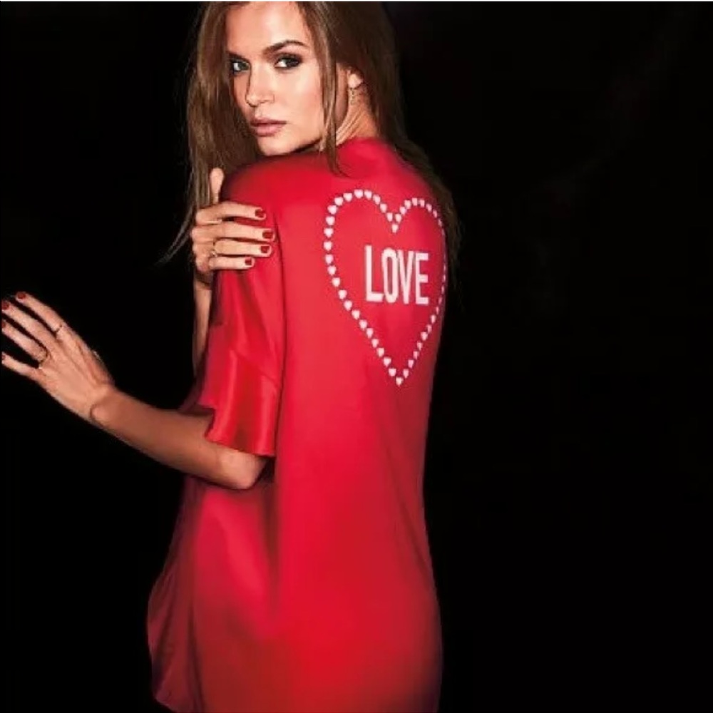 Victoria Secret Satin Red “LOVE” Robe - Picture 12 of 12